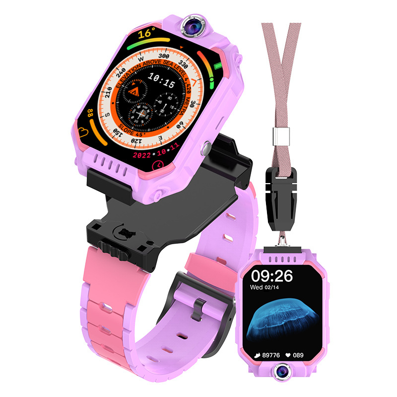 Ceas inteligent pentru copii cu camere duale, ecran mare HD, localizare, rezistent la apă Life Waterproof, aplicația SeTracker2