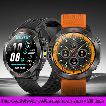 Ceas inteligent GPS cu GPS dual-frecvență pentru poziționare rapidă; busolă cu altitudine și barometru; ecran AMOLED; monitorizare ritm cardiac și SpO2; baterie 7-14 zile (GPS dual-frecvență; Busolă cu altitudine și barometru; Ecran AMOLED; Ritm cardiac și