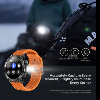 Ceas inteligent GPS cu GPS dual-frecvență pentru poziționare rapidă; busolă cu altitudine și barometru; ecran AMOLED; monitorizare ritm cardiac și SpO2; baterie 7-14 zile (GPS dual-frecvență; Busolă cu altitudine și barometru; Ecran AMOLED; Ritm cardiac și