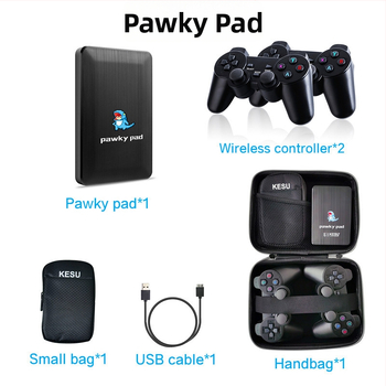 Prenosná herná konzola s podporou HD hier Saturn/N64, 3D retro kockový dizajn, bezdrôtová, MP4 prehrávač, Android kompatibilný