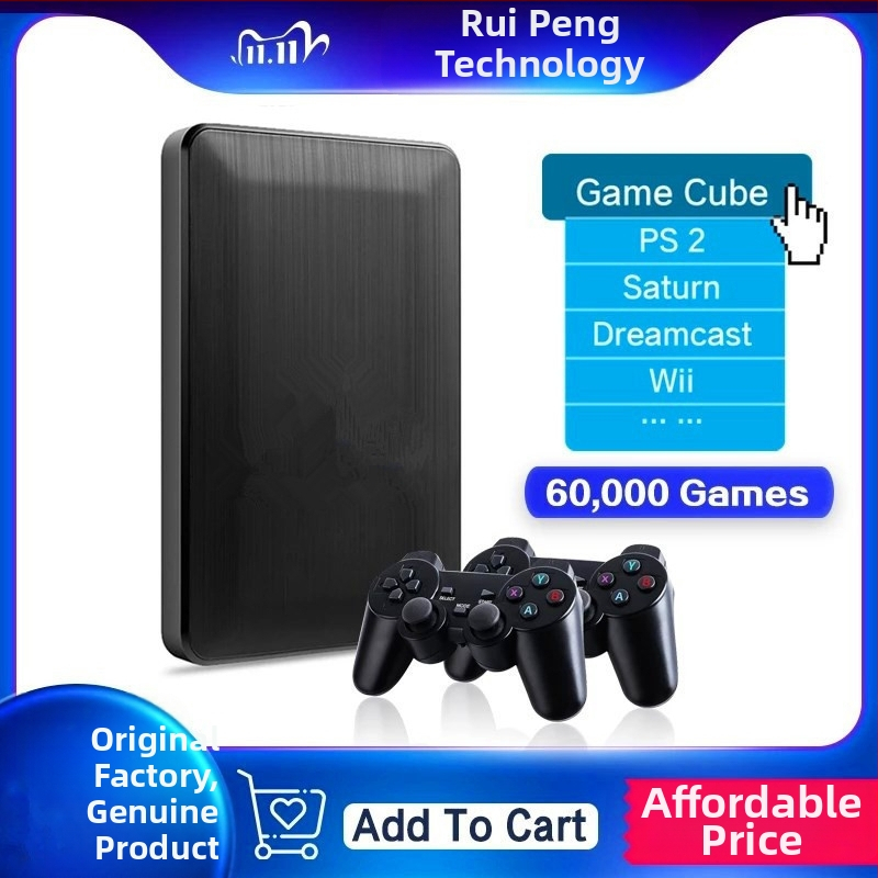 Prenosná herná konzola s podporou HD hier Saturn/N64, 3D retro kockový dizajn, bezdrôtová, MP4 prehrávač, Android kompatibilný