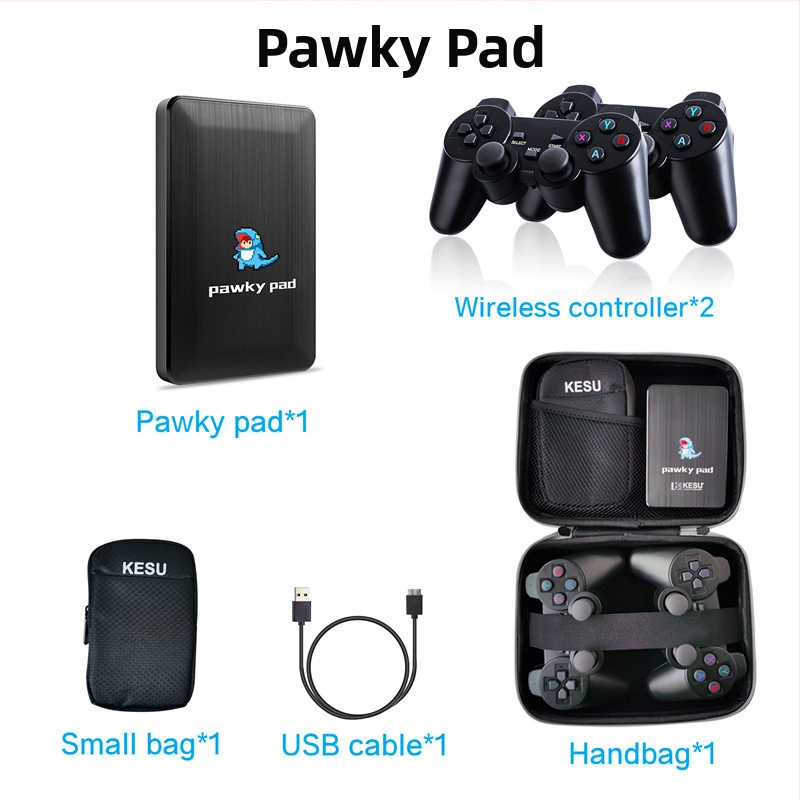 Prenosná herná konzola s podporou HD hier Saturn/N64, 3D retro kockový dizajn, bezdrôtová, MP4 prehrávač, Android kompatibilný