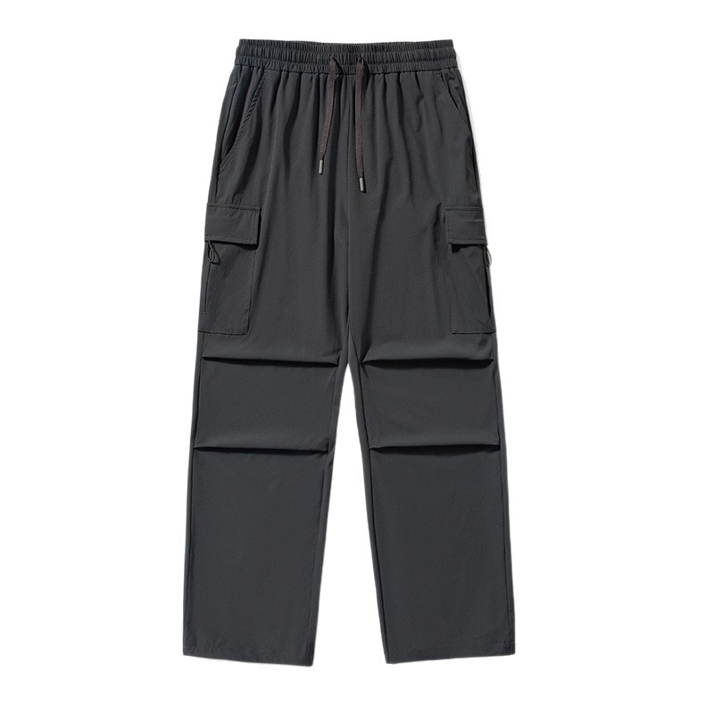 Muške brzo-sušeće cargo hlače — ljeto, s više džepova, ravnog kroja, lagane i prozračne, tkanina od nylon-spandex smjese