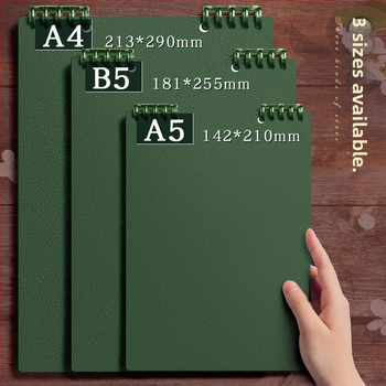 Kohara бележник с подвързия loose-leaf, PP обложка, хартия 68 g/m², сурова дървесна целулоза, 50–100 страници