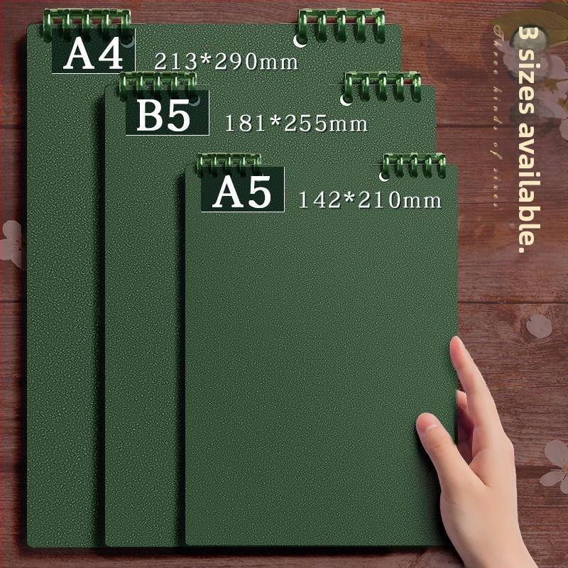 Kohara бележник с подвързия loose-leaf, PP обложка, хартия 68 g/m², сурова дървесна целулоза, 50–100 страници