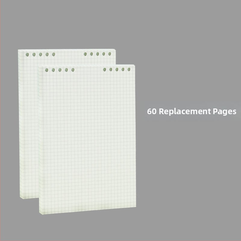 Kohara бележник с подвързия loose-leaf, PP обложка, хартия 68 g/m², сурова дървесна целулоза, 50–100 страници