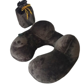 Надуваем U-образен възглавник за шия по време на пътуване – преносим, универсално пасващ, PVC плат, пълнеж въздух, модерен минималистичен дизайн