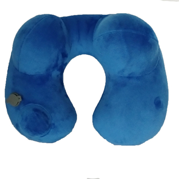 Надуваем U-образен възглавник за шия по време на пътуване – преносим, универсално пасващ, PVC плат, пълнеж въздух, модерен минималистичен дизайн