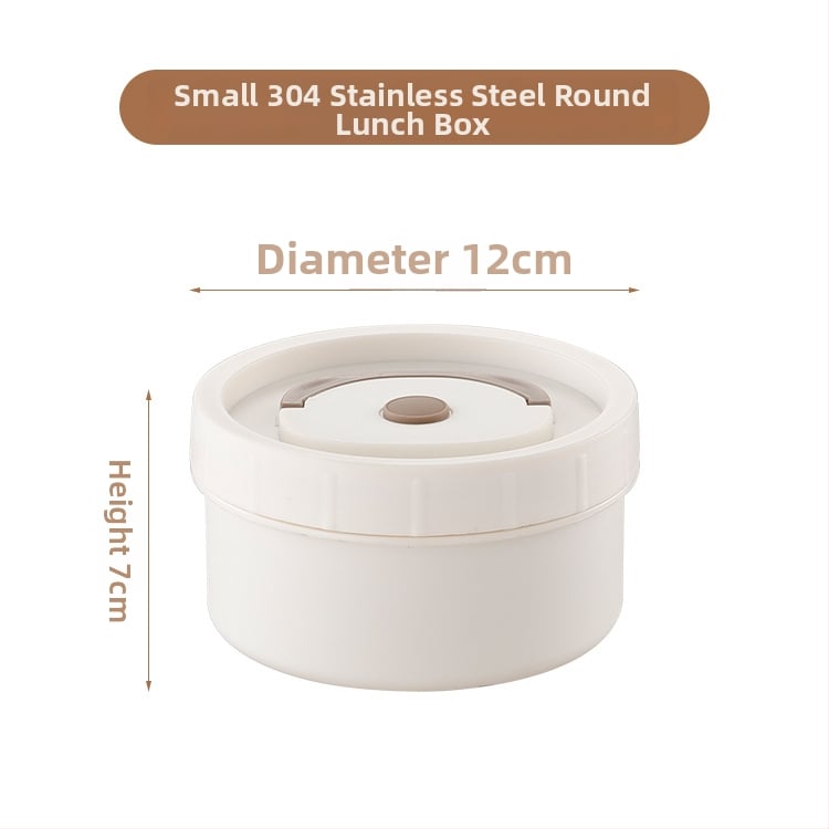 Κυκλικό κουτί γεύματος από PP, κατάλληλο για τρόφιμα, ασφαλές σε μικροκύματα, διατηρεί τη θερμότητα, χωρητικότητα 301-500 ml