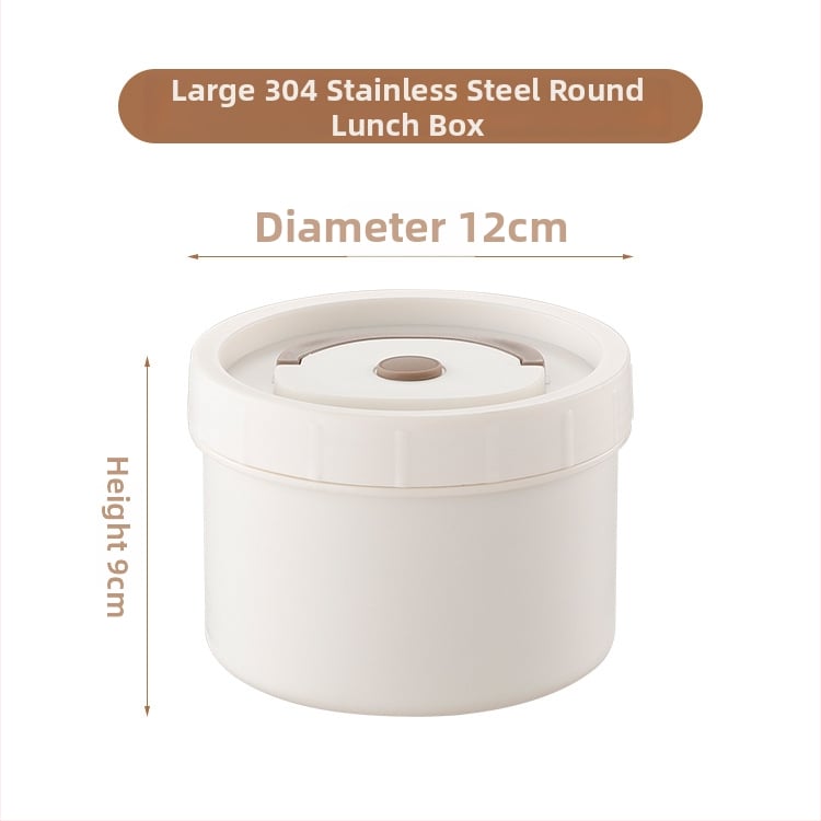 Κυκλικό κουτί γεύματος από PP, κατάλληλο για τρόφιμα, ασφαλές σε μικροκύματα, διατηρεί τη θερμότητα, χωρητικότητα 301-500 ml