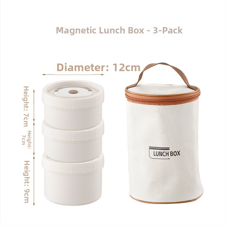 Κυκλικό κουτί γεύματος από PP, κατάλληλο για τρόφιμα, ασφαλές σε μικροκύματα, διατηρεί τη θερμότητα, χωρητικότητα 301-500 ml