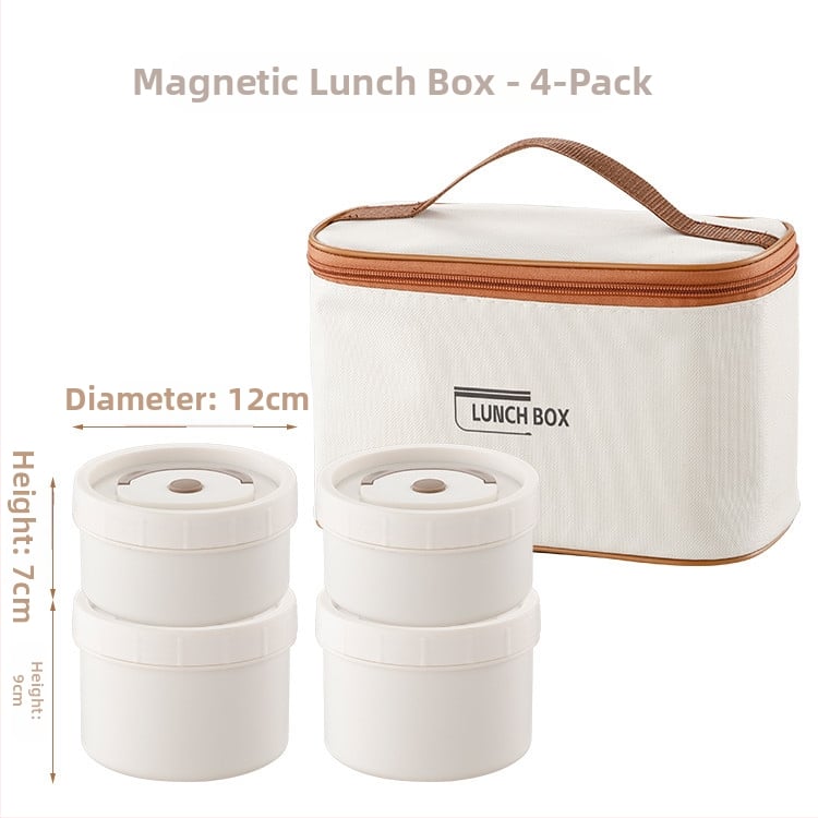 Κυκλικό κουτί γεύματος από PP, κατάλληλο για τρόφιμα, ασφαλές σε μικροκύματα, διατηρεί τη θερμότητα, χωρητικότητα 301-500 ml