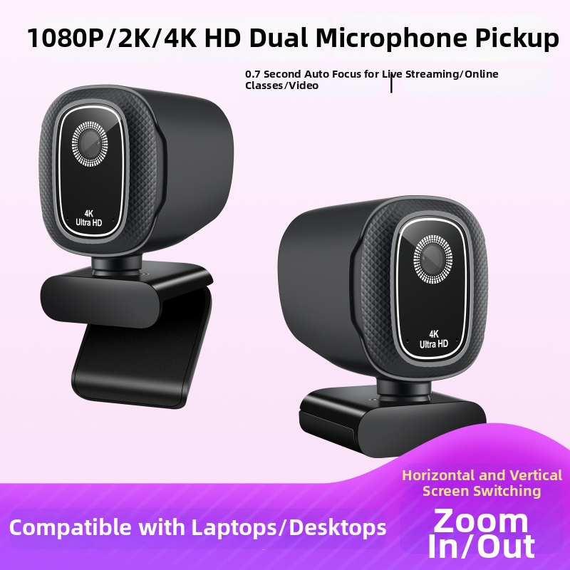 B23 USB kamera 4K s krytom súkromia, autofocus, 12 MP senzor, 30 FPS