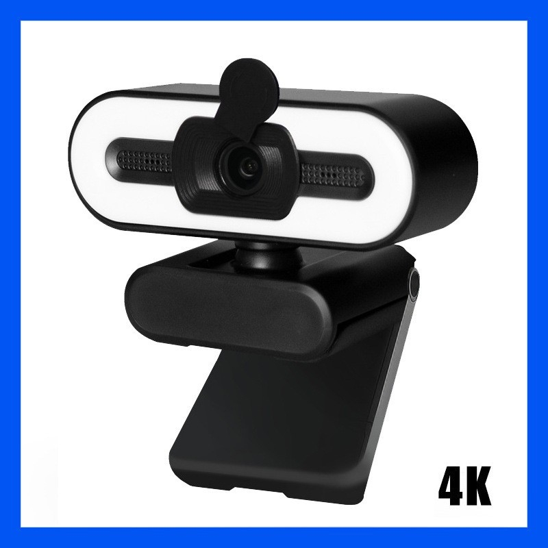 Asztali és hordozható számítógépekhez 4K Ultra HD webkamera, 8MP szenzor, autofókusz, USB 2.0, beépített mikrofon