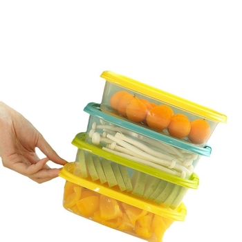 Camellia Κουτί συντήρησης τροφίμων, πλαστικό, ορθογώνιο, κατάλληλο για φούρνο μικροκυμάτων, με καπάκι