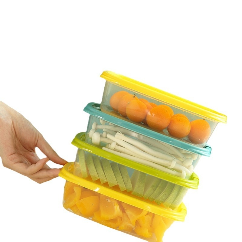 Camellia Κουτί συντήρησης τροφίμων, πλαστικό, ορθογώνιο, κατάλληλο για φούρνο μικροκυμάτων, με καπάκι