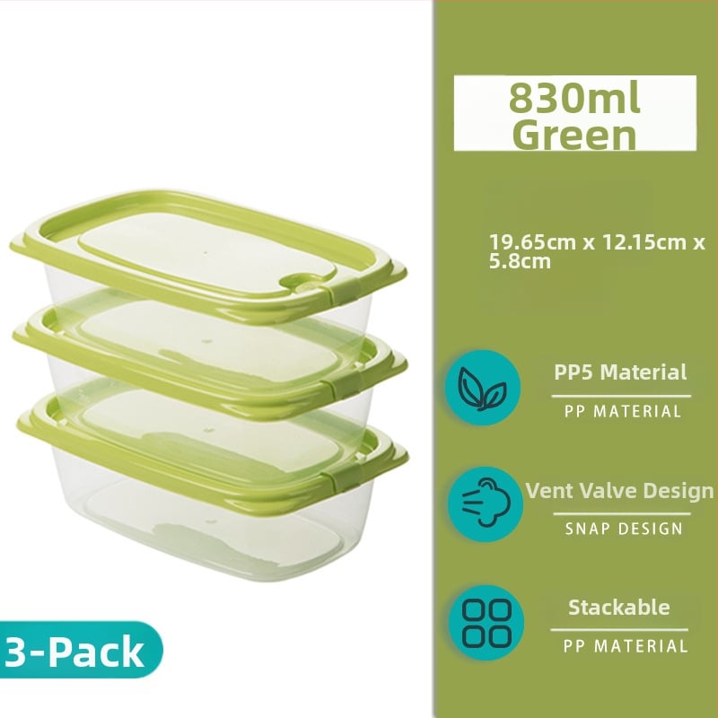 Camellia Κουτί συντήρησης τροφίμων, πλαστικό, ορθογώνιο, κατάλληλο για φούρνο μικροκυμάτων, με καπάκι