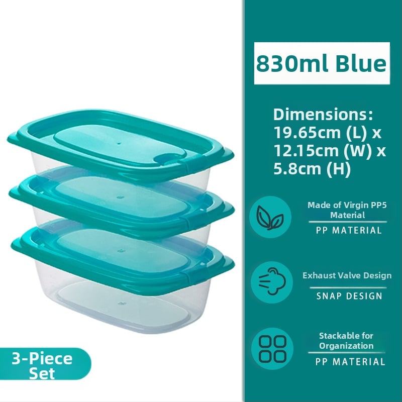 Camellia Κουτί συντήρησης τροφίμων, πλαστικό, ορθογώνιο, κατάλληλο για φούρνο μικροκυμάτων, με καπάκι