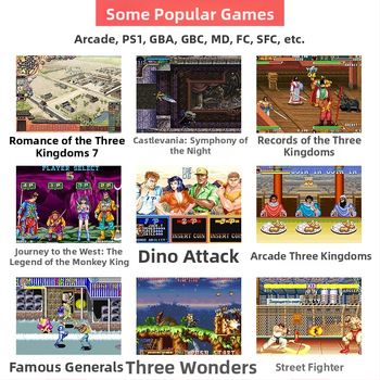 Herná konzola modelu A12, 16GB pamäte, Linux OS, HDMI rozhranie, viazané ovládanie — retro arcade zariadenie