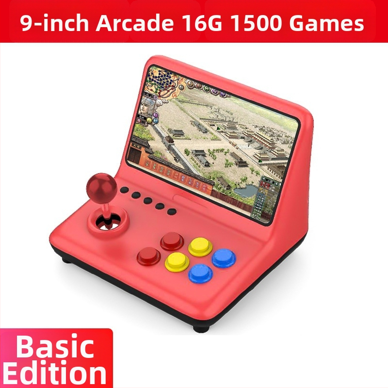 Herná konzola modelu A12, 16GB pamäte, Linux OS, HDMI rozhranie, viazané ovládanie — retro arcade zariadenie