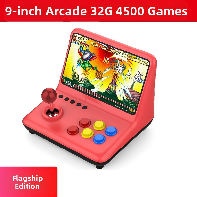 Herná konzola modelu A12, 16GB pamäte, Linux OS, HDMI rozhranie, viazané ovládanie — retro arcade zariadenie