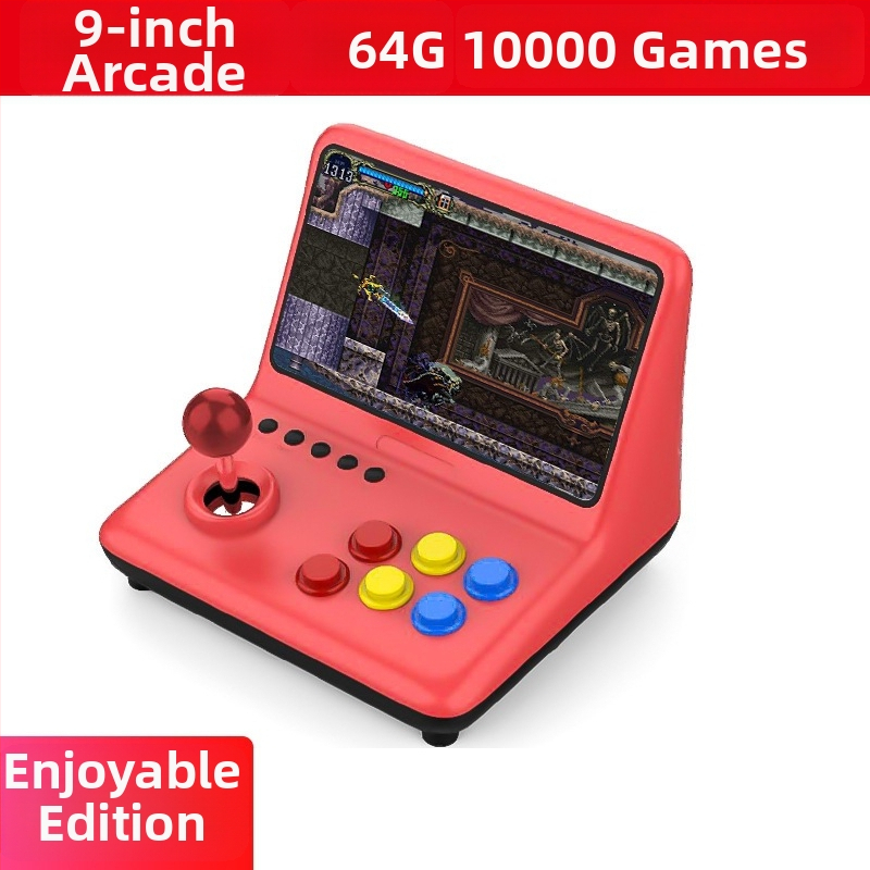 Herná konzola modelu A12, 16GB pamäte, Linux OS, HDMI rozhranie, viazané ovládanie — retro arcade zariadenie