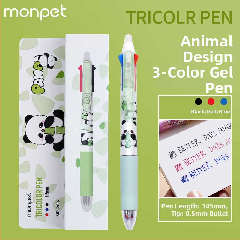 Cartoon séria mazateľné pero s push-type mechanizmom, guľôčková špička, z nerezovej ocele, plastové puzdro