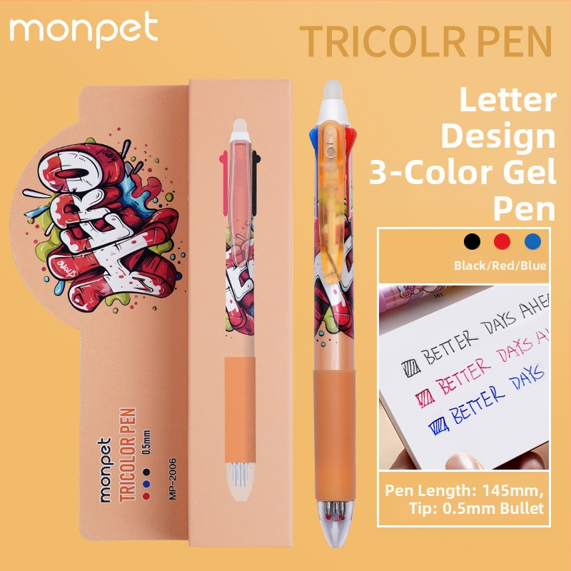 Cartoon séria mazateľné pero s push-type mechanizmom, guľôčková špička, z nerezovej ocele, plastové puzdro