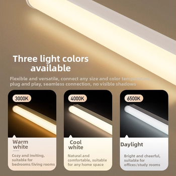 Plug-in συνδεόμενος τοίχικός λαμπτήρας LED με σωλήνα LED, τριπτή προστασία, συμβατός με T5/T8, για υπνοδωμάτιο, 220V