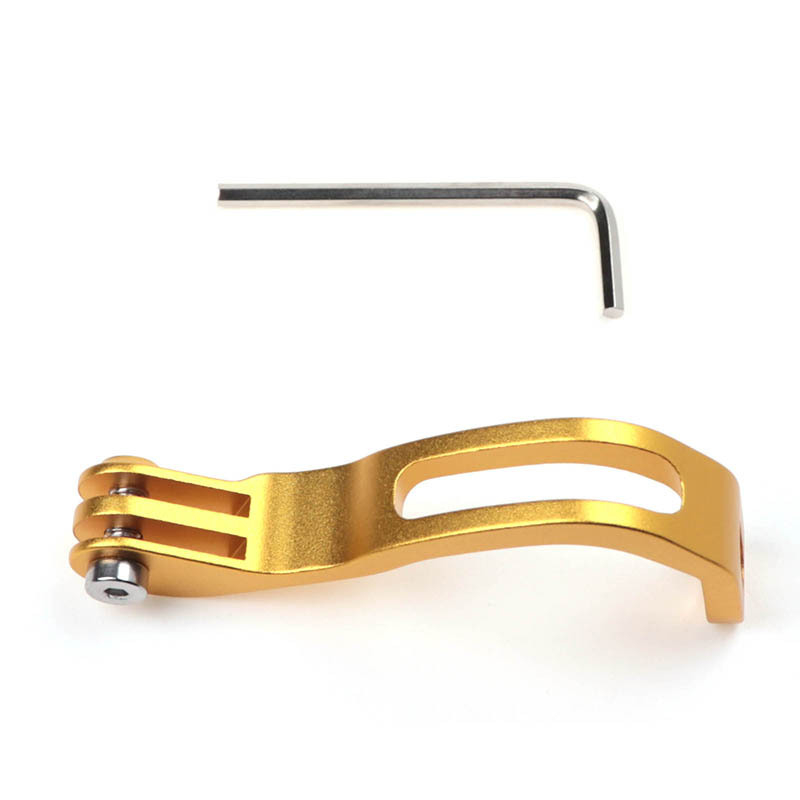 Držač prednjeg svjetla viljuške za cestovni/ sklopivi bicikl s držačem GoPro/kamere, aluminij, produženi nagib