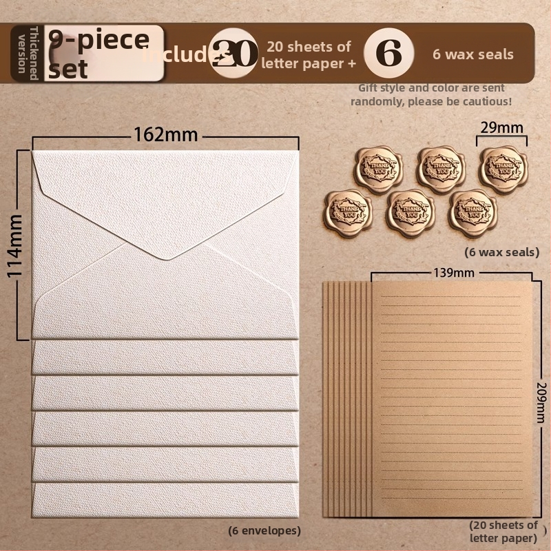 Set koverti od kraft papira, zapadnog stila koverti, model 20213