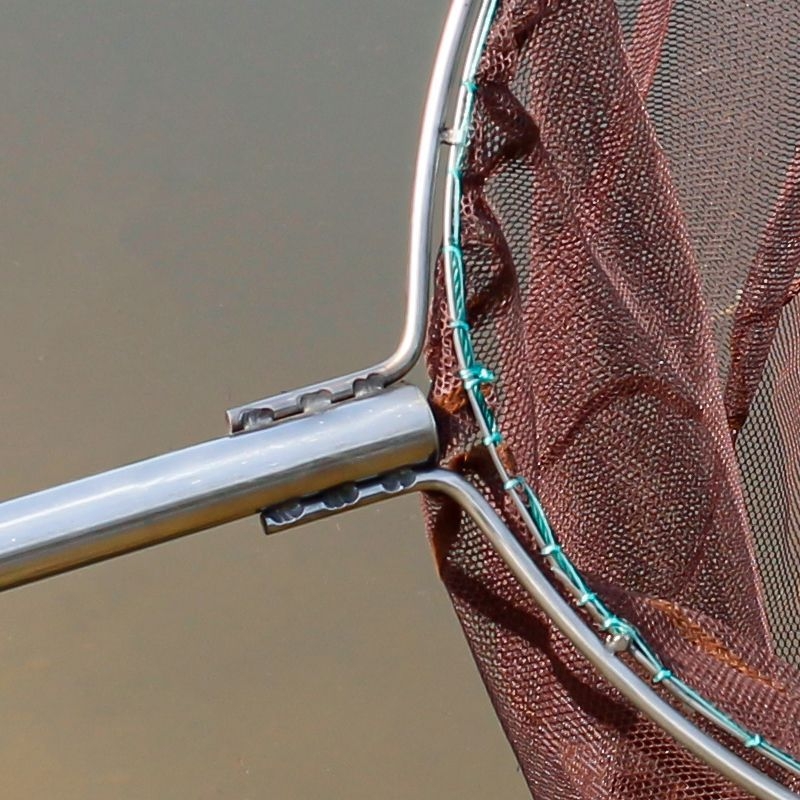 A1R неръждаема стомана дълга пръчка ръчна мрежа с твърд вътрешен пръстен и глава за хвърляне, мрежа 0.3