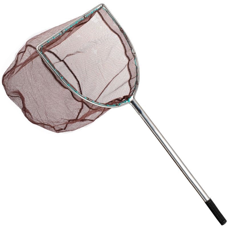 A1R неръждаема стомана дълга пръчка ръчна мрежа с твърд вътрешен пръстен и глава за хвърляне, мрежа 0.3