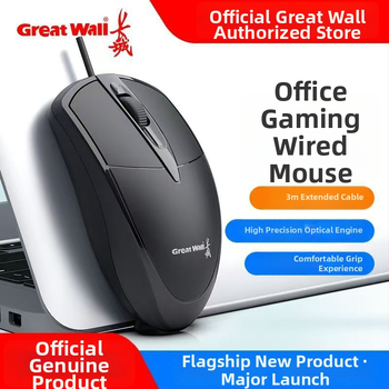 Káblová USB myš, 3 tlačidlá, ergonický dizajn, kompatibilný s notebookmi