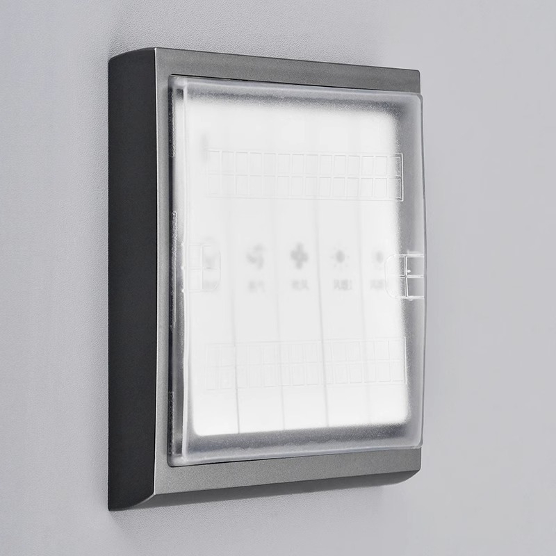 Тип 86 Прилепваща силиконова водоустойчива кутия за баня с превключвател на осветление – напълно запечатана, детска защита, марка Qiman, аксесоари за контакти