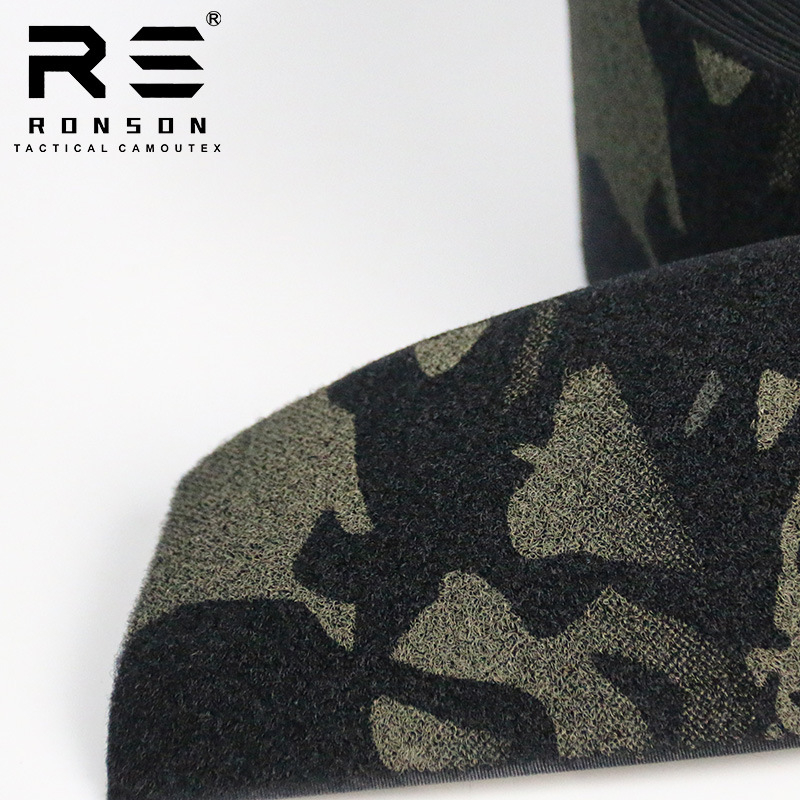 Rongsheng камуфлажен вълнен велкро лента за маншет на ръкав, нейлонов Velcro материал за защитно оборудване и облекло