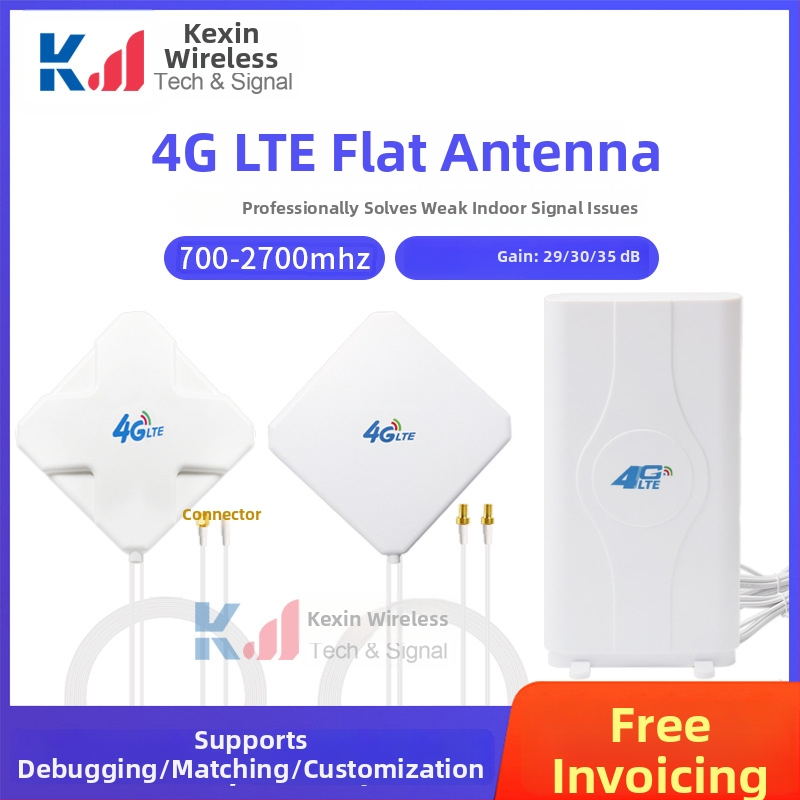 Tabletová anténa pre 4G bezdrôtovú sieť, dvojpólová polarizácia, omni smerová, vonkajší vysoký zisk, TS9 konektor