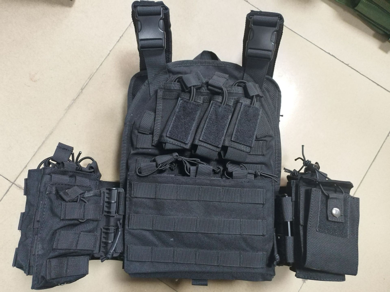 Taktička vesta s kamuflažnim uzorkom, najlon tkanina, brzo otpuštanje, prozračna i otporna na habanje, za trening i vanjsku upotrebu