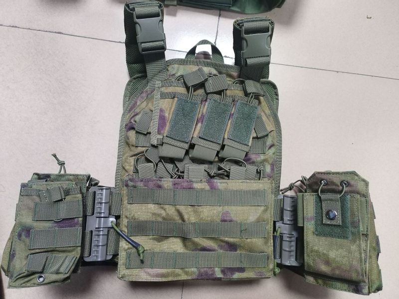 Taktička vesta s kamuflažnim uzorkom, najlon tkanina, brzo otpuštanje, prozračna i otporna na habanje, za trening i vanjsku upotrebu