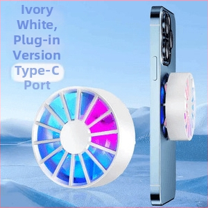 Magnetický chladič pre telefóny a tablety – vzduchové chladenie pre hry, Materiál: ABS+PC+silika-gél+zliatina, Kompatibilita: Android, iPad