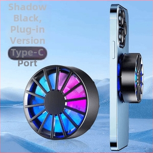 Magnetický chladič pre telefóny a tablety – vzduchové chladenie pre hry, Materiál: ABS+PC+silika-gél+zliatina, Kompatibilita: Android, iPad