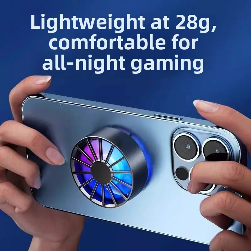 Magnetický chladič pre telefóny a tablety – vzduchové chladenie pre hry, Materiál: ABS+PC+silika-gél+zliatina, Kompatibilita: Android, iPad