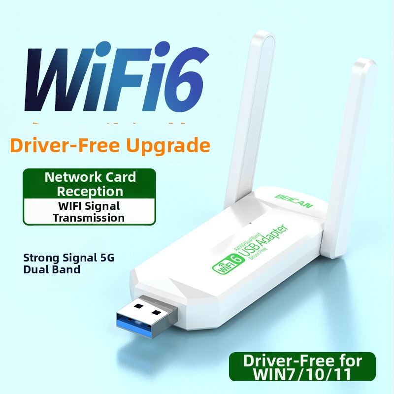  adaptor USB wireless dual-band, până la 1300 Mbps, 2,4/5 GHz, fără driver, pentru notebook și desktop