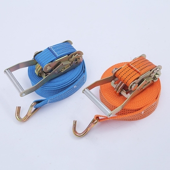 Linbang стягач за ремъци за товари с двойни куки, подсилен полиестер, за стягане на товари