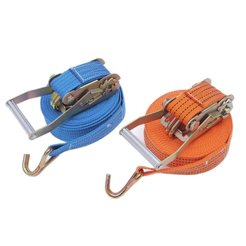 Linbang стягач за ремъци за товари с двойни куки, подсилен полиестер, за стягане на товари