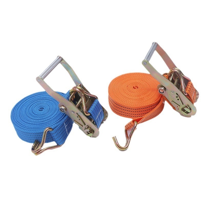 Linbang стягач за ремъци за товари с двойни куки, подсилен полиестер, за стягане на товари