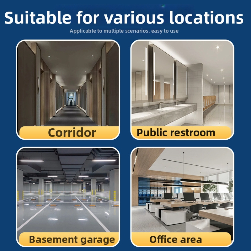 Вградим инфрачервен сензор за дневен светлинен контрол и детекция на човешко присъствие, 85–265V, обхват 4 м, 30 s забавяне