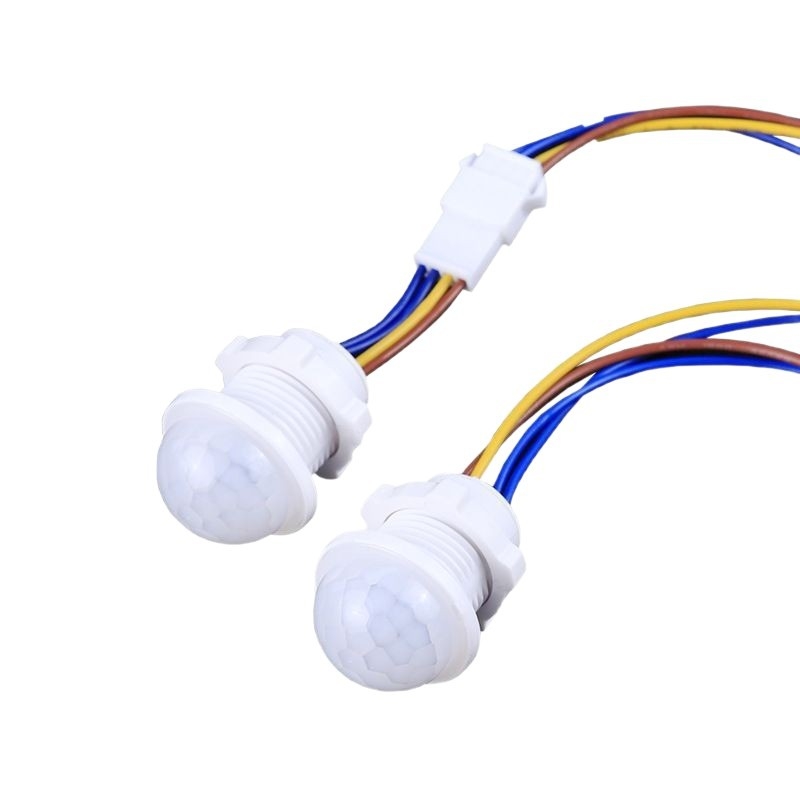 Вградим инфрачервен сензор за дневен светлинен контрол и детекция на човешко присъствие, 85–265V, обхват 4 м, 30 s забавяне