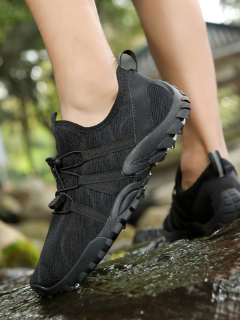 Cipele za splav rijeke i planinarenje – prozračni mrežasti gornji dio, protuklizna gumena potplat, EVA srednja potplat, niski kroj, unisex