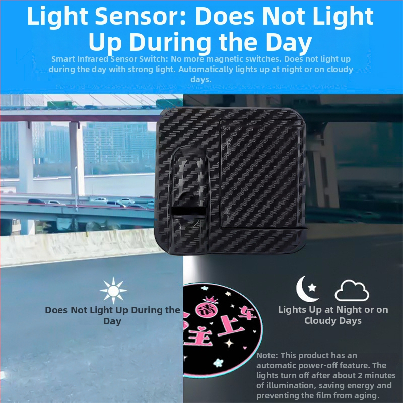 Autóbehívó fény angyalszárnyakkal és vetítéssel (vezeték nélküli, ragasztó rögzítés, 5V, 0,2A, modell Mks-3234)